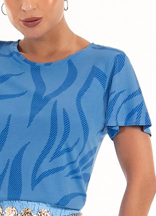Habana - Blusa em Viscose Azul 3