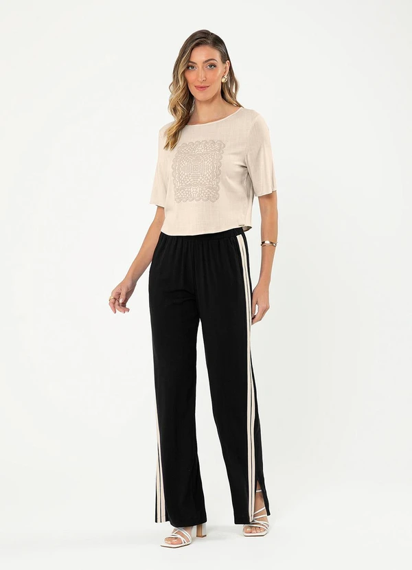 Cativa - Blusa em Viscose Bege 4