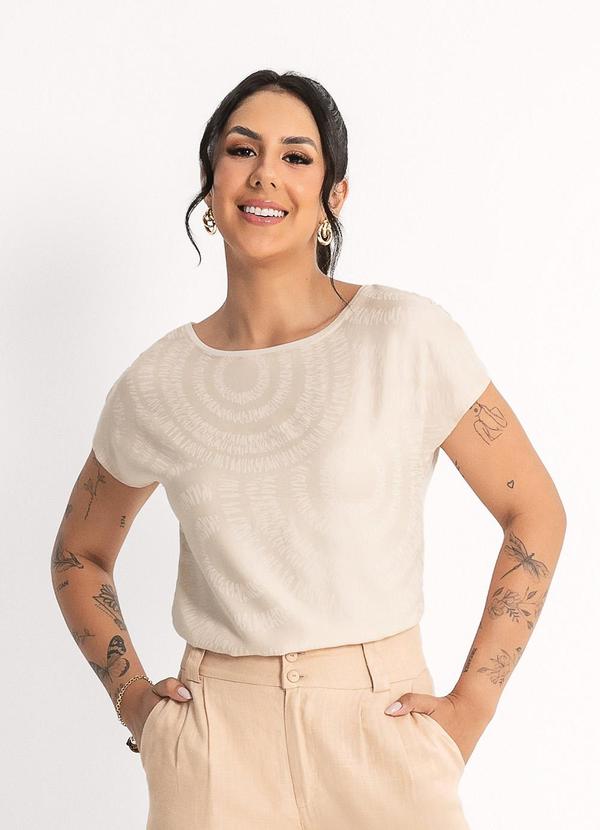 Habana - Blusa em Viscose Bege