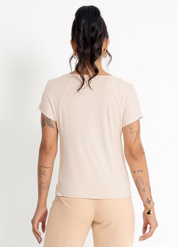 Habana - Blusa em Viscose Bege 2
