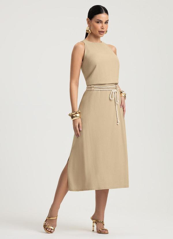 Gris - Blusa em Viscose Bege 3