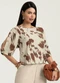 Gris - Blusa em Viscose Bege - variação: Bege