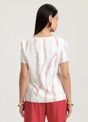 Gris - Blusa em Viscose Bege - GRIS