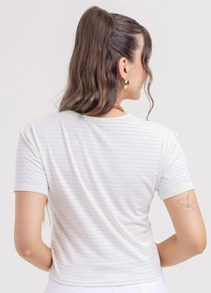 Habana - Blusa em Viscose  Bege - HABANA