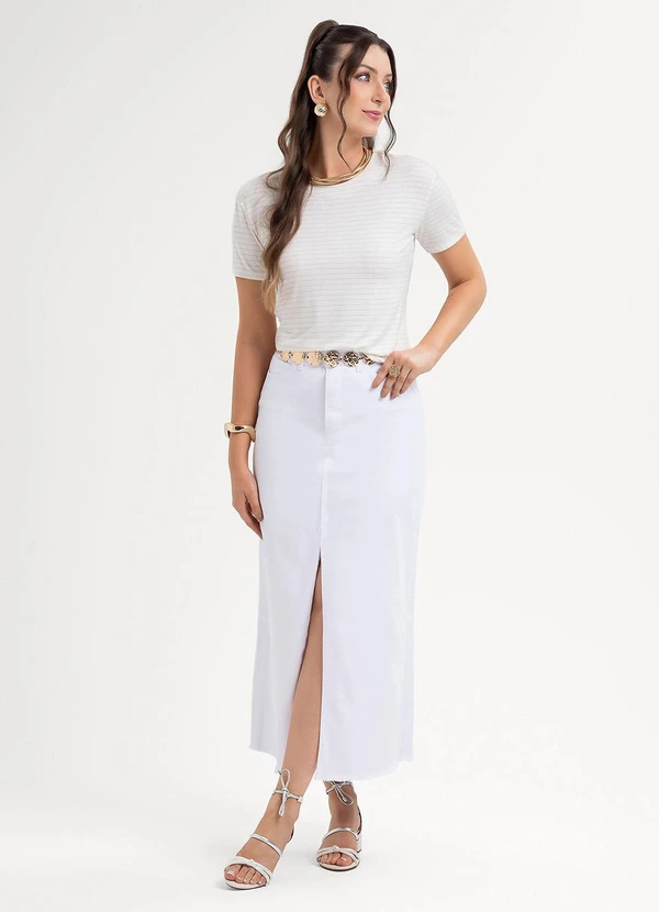 Habana - Blusa em Viscose Bege 3