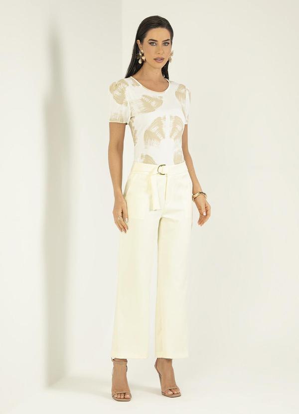 Gris - Blusa em Viscose Branco 3