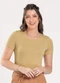 Cativa - Blusa em Viscose Caramelo - variação: Caramelo