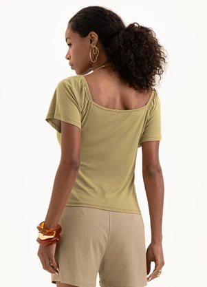 Cativa - Blusa em Viscose Caramelo - CATIVA