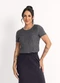 Habana - Blusa em Viscose Cinza Escuro - variação: Cinza Escuro