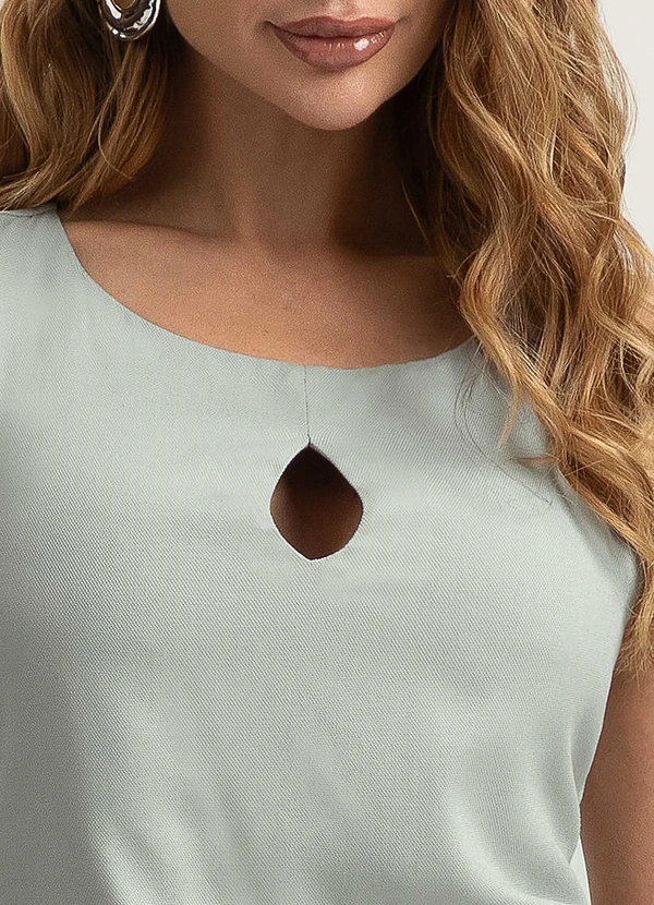 Gris - Blusa em Viscose Cinza 3