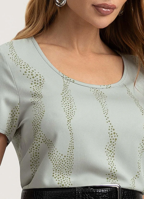 Gris - Blusa em Viscose Cinza 3