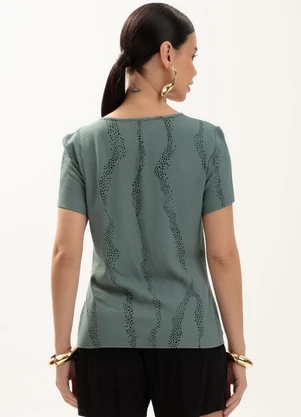 Gris - Blusa em Viscose Cinza - GRIS
