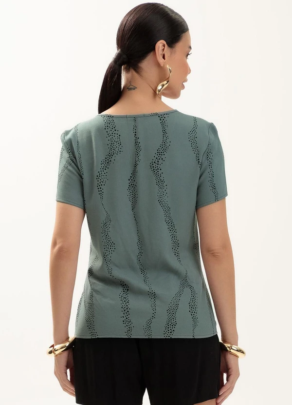 Gris - Blusa em Viscose Cinza 2