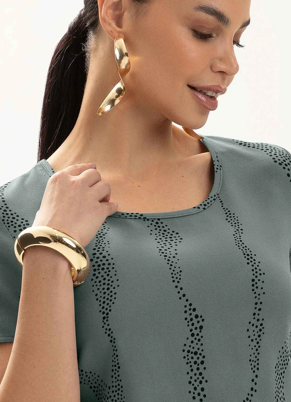 Gris - Blusa em Viscose Cinza 3