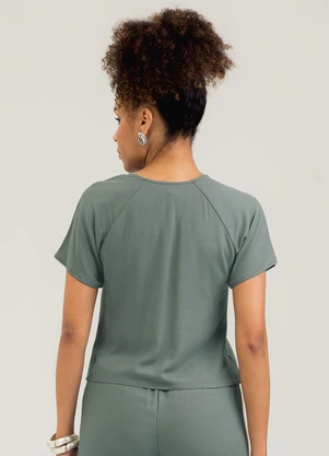 Cativa - Blusa em Viscose Cinza - CATIVA