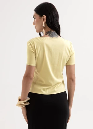 Cativa - Blusa em Viscose com Elastano e Bordado a Laser A - CATIVA