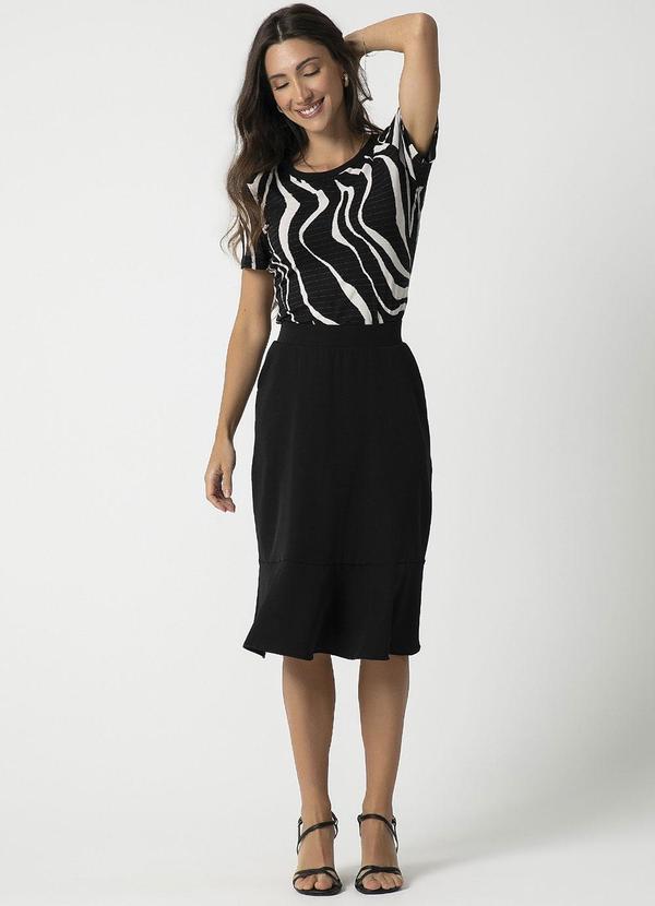 Habana - Blusa em Viscose Fio Brilho Preto 2