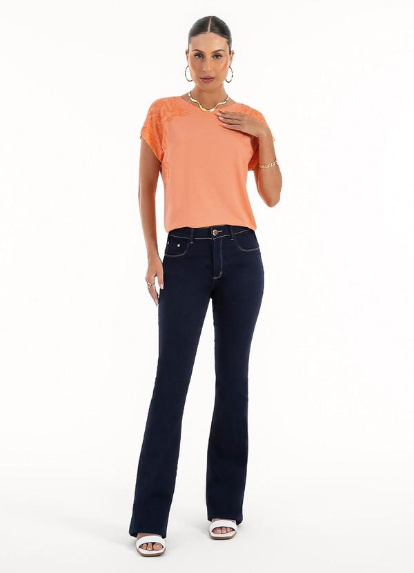 Habana - Blusa em Viscose  Laranja Claro 3