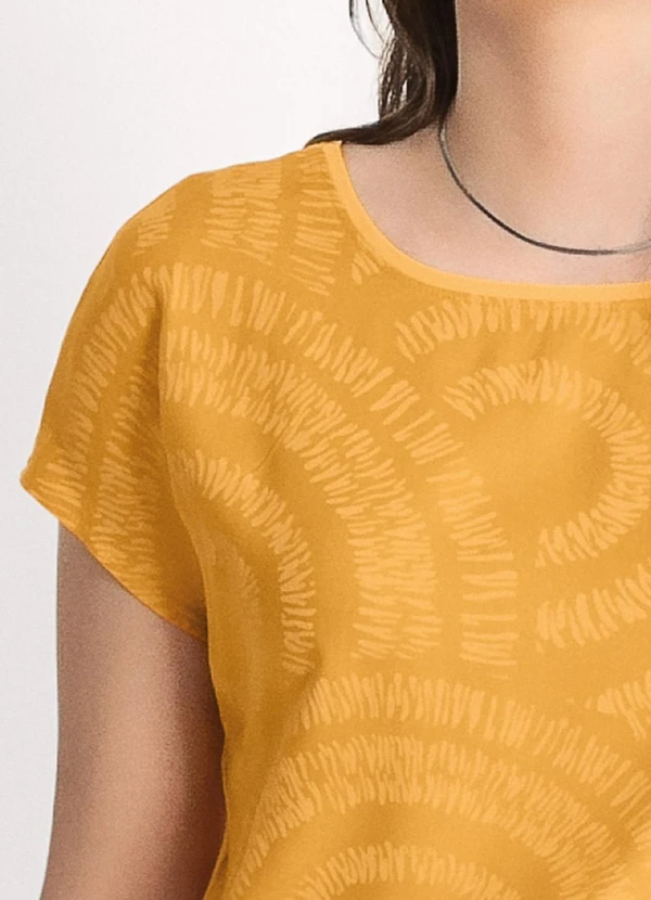 Habana - Blusa em Viscose Laranja 3