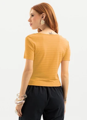 Cativa - Blusa em Viscose Laranja - CATIVA