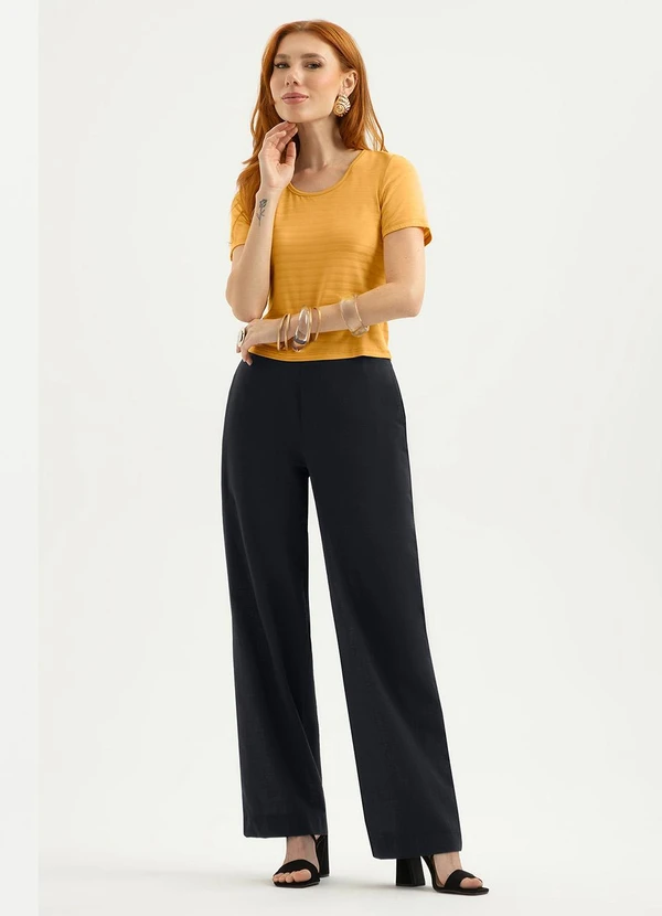 Cativa - Blusa em Viscose Laranja 3