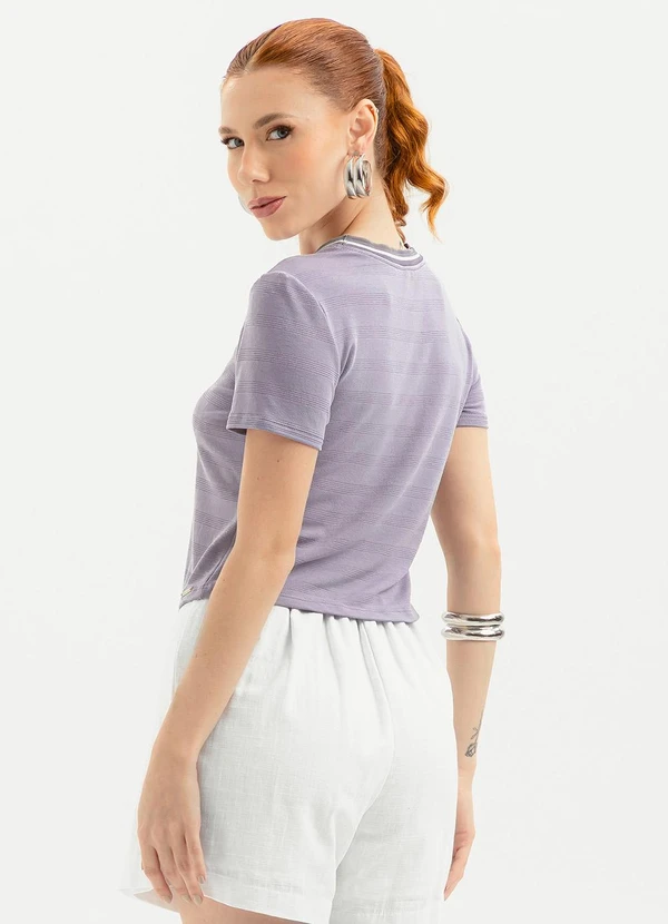 Cativa - Blusa em Viscose Lilás 2