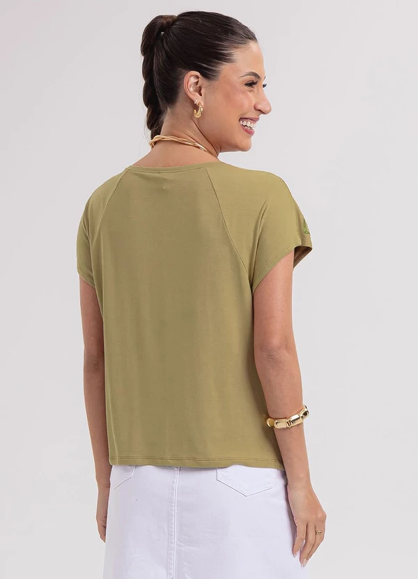 Habana - Blusa em Viscose Marrom 2