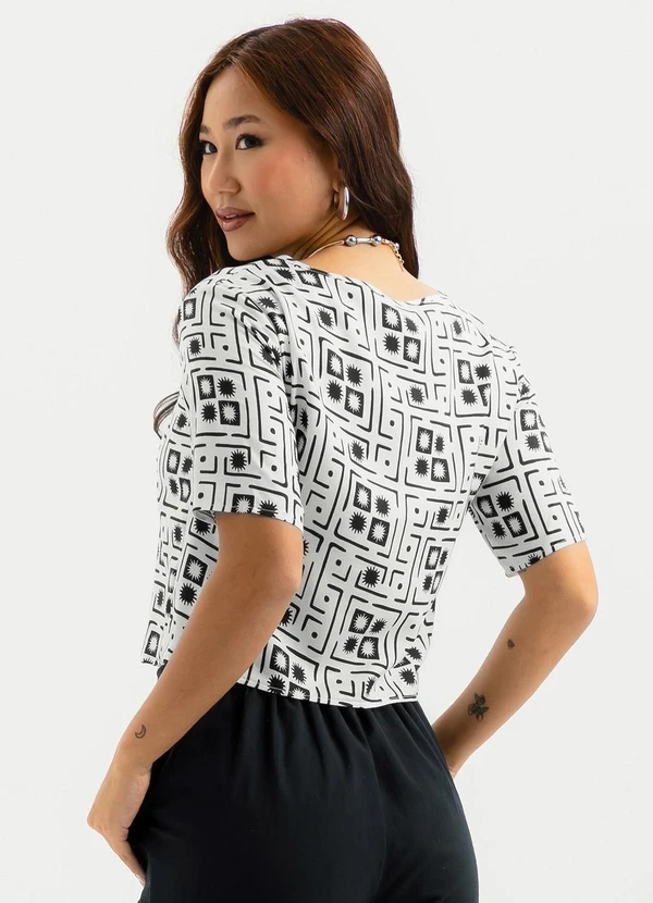 Cativa - Blusa em Viscose Off White 2