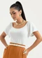 Cativa - Blusa em Viscose Off White - variação: Off White