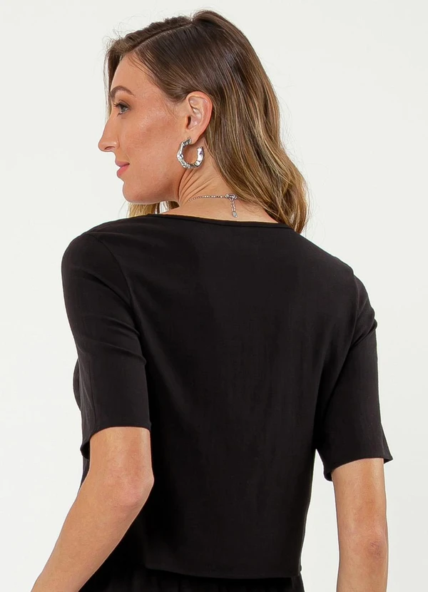 Cativa - Blusa em Viscose Preto 2