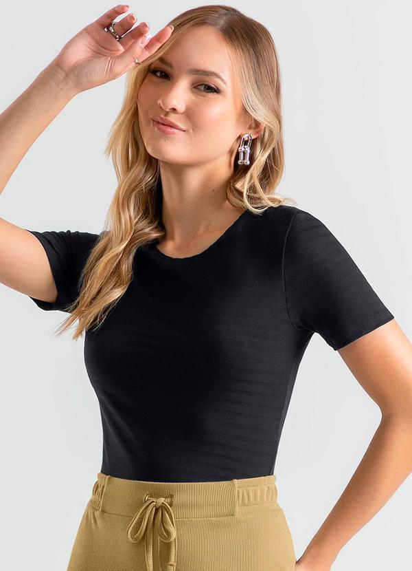 Cativa - Blusa em Viscose Preto