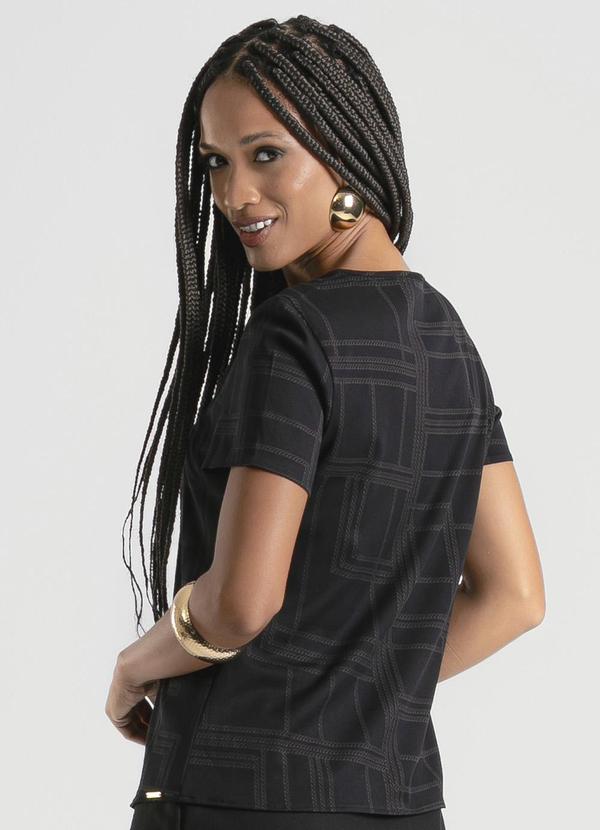 Cativa - Blusa em Viscose Preto 2