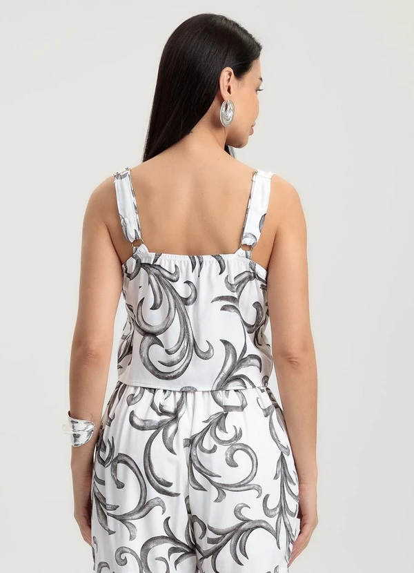 Gris - Blusa em Viscose Preto 2