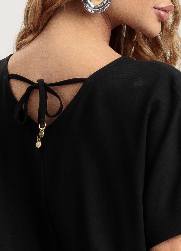 Gris - Blusa em Viscose Preto 4