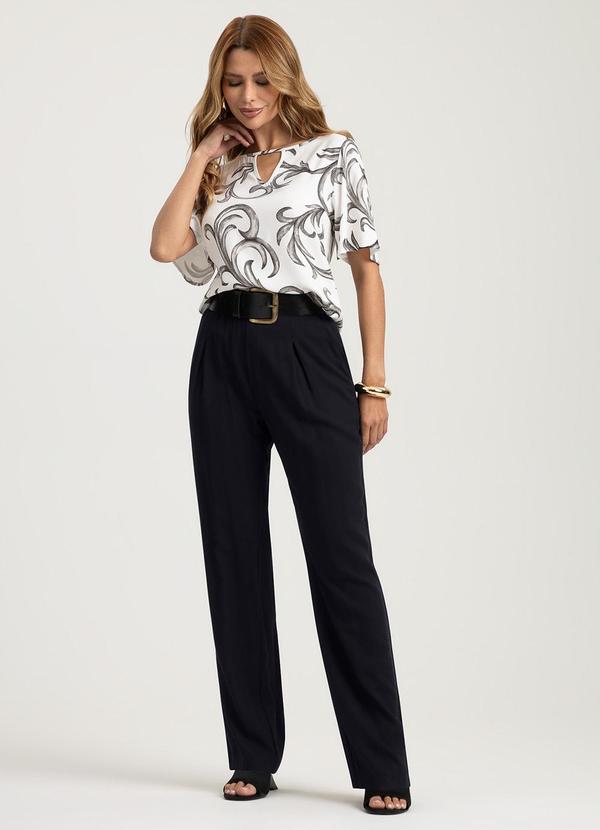 Gris - Blusa em Viscose Preto 4