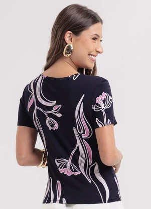 Habana - Blusa em Viscose Preto - HABANA