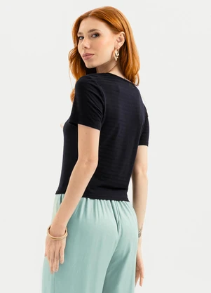 Cativa - Blusa em Viscose Preto - CATIVA