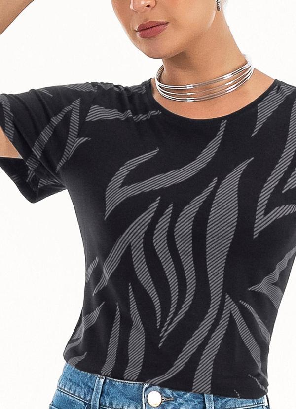 Habana - Blusa em Viscose Preto 3