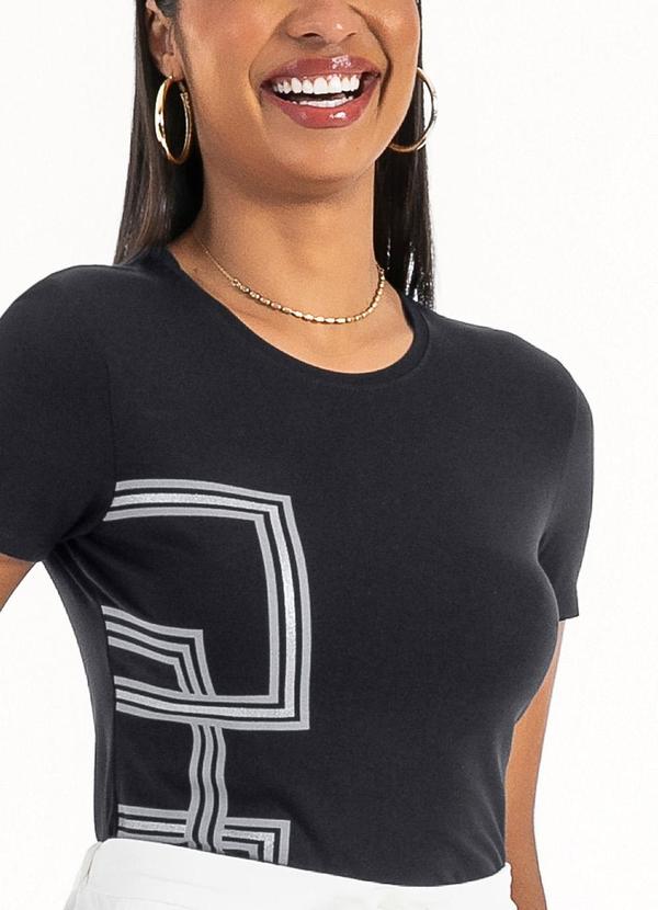 Habana - Blusa em Viscose Preto 3