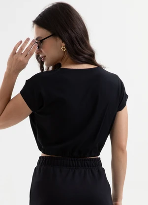 Cativa You - Blusa em Viscose Preto - CATIVA YOU