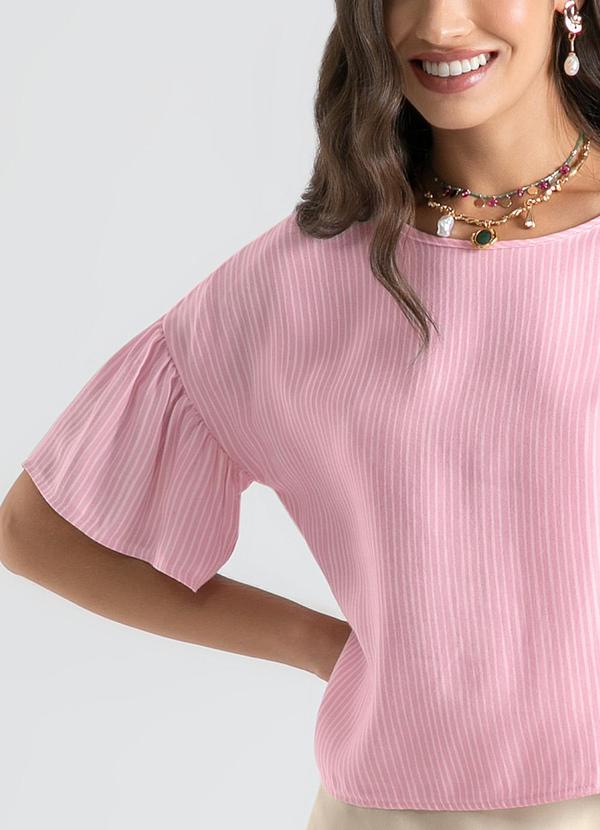Cativa - Blusa em Viscose Rosa Claro 3