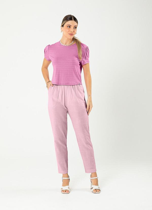 Cativa - Blusa em Viscose Rosa 4