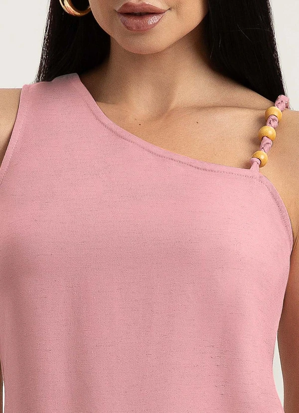 Gris - Blusa em Viscose Rosa 3
