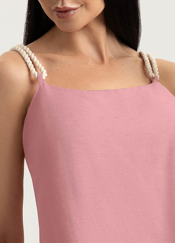 Gris - Blusa em Viscose Rosa 3