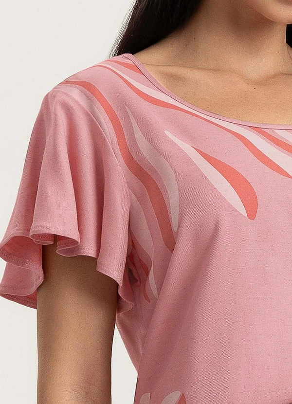 Gris - Blusa em Viscose Rosa 3