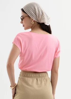 Cativa You - Blusa em Viscose Rosa - CATIVA YOU