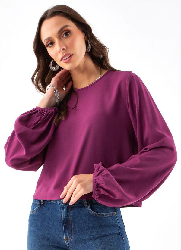 Colcci - Blusa em Viscose Roxo