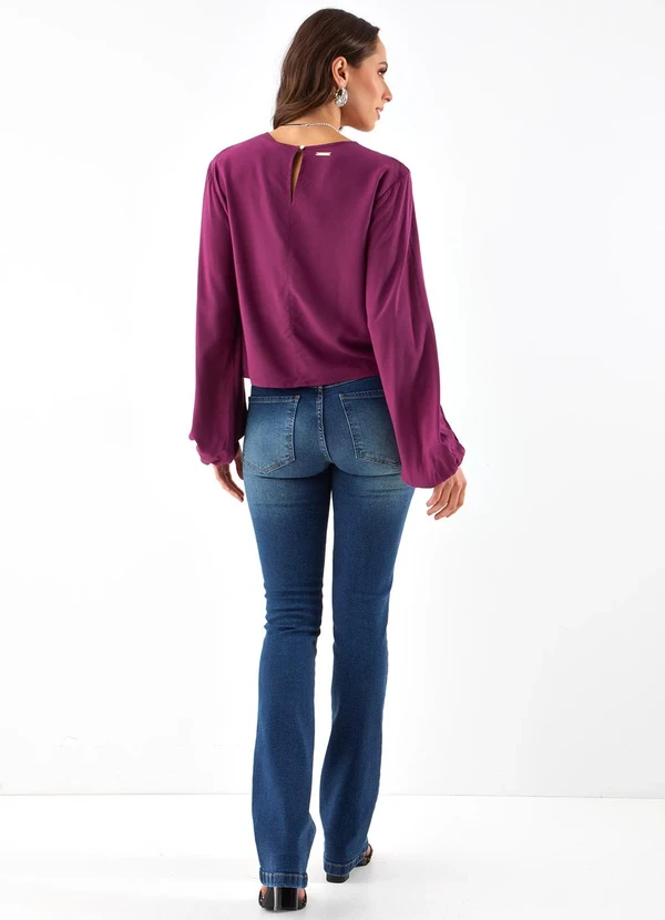 Colcci - Blusa em Viscose Roxo 4