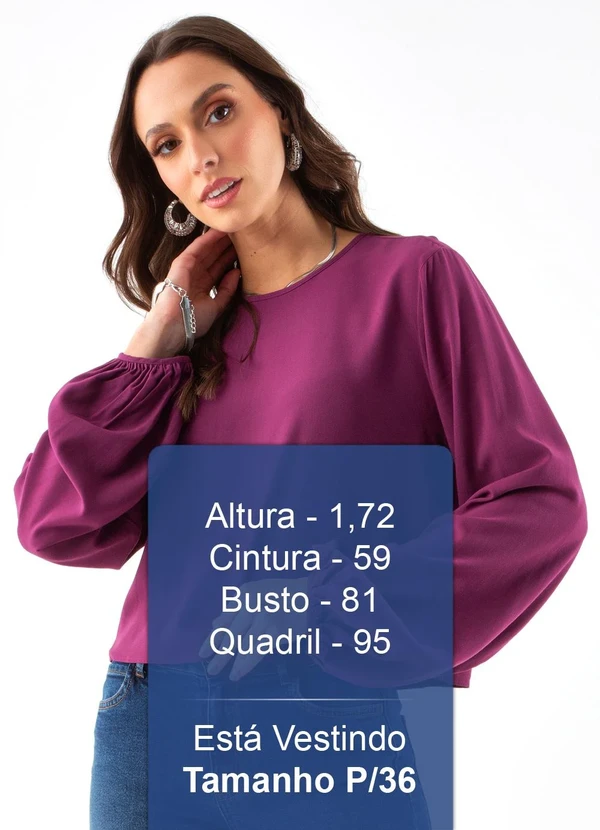 Colcci - Blusa em Viscose Roxo 5