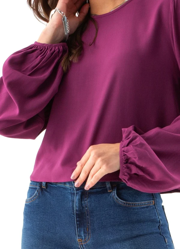 Colcci - Blusa em Viscose Roxo 6